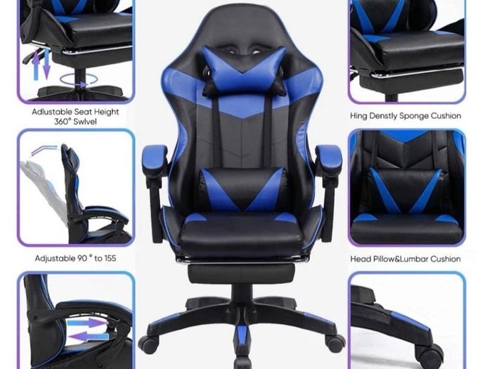New Gaming Chair Office Reclining Chair with Footrest