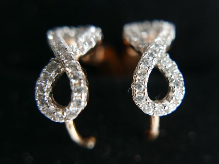 Gold Plated Hyperbola Earrings