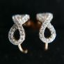 Gold Plated Hyperbola Earrings Image 6