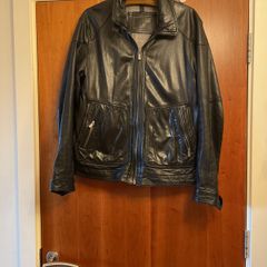 Men's leather jacket - Massimo Dutti