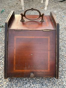 Antique coal shuttle
