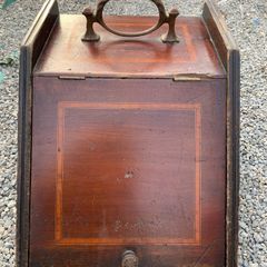 Antique coal shuttle