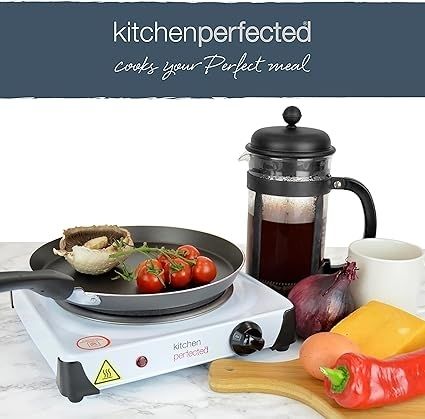 Single Hot Plates With Over Heat Protection Thermostat Temperature Heat Control 1500 Watts