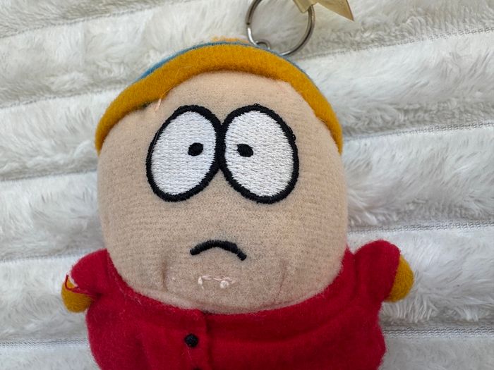 South Park 2000 Eric Cartman plush key keychain for car/window approx. 10 cm. Used Please see photos