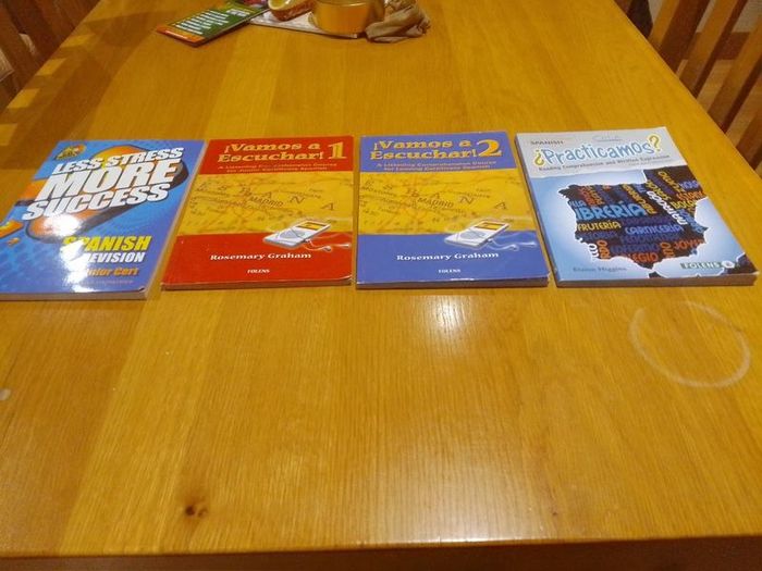 Spanish textbooks.