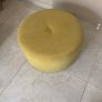 Mustard large pouffe  great condition Image 2
