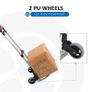 Aluminium Folding Hand Truck Trolley, Heavy Duty Foldable Sack Cart with Adjustable Telescoping Handle, 70KG Load Capacity Image 5