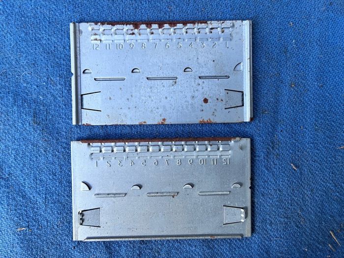 80 vintage blank Addressograph name plates