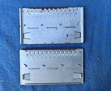 80 vintage blank Addressograph name plates