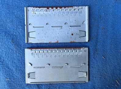 80 vintage blank Addressograph name plates