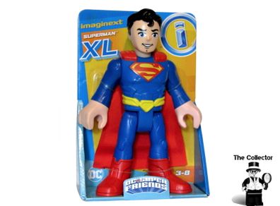 Fisher-Price Imaginext XL DC Super Friends Superman Blue And Red Suit 10.5" Figure Brand New Sealed