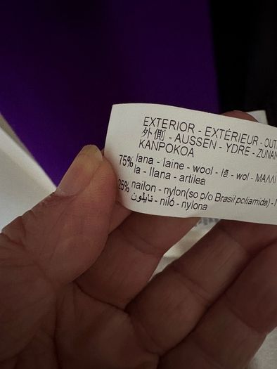 New Zara oversized wool mix coat in deep purple