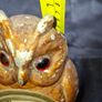 Rare Antique Cold Painted Bronze Clock in form of an Owl. The decorative dial sits in the owls belly and has wind up movement, Image 7