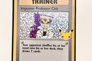 Official Pokemon TCG Imposter Professor Oak card 73/102 from the Celebrations