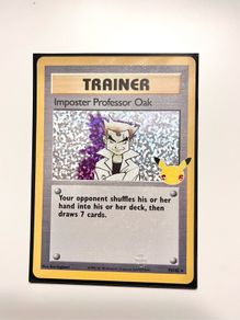 Official Pokemon TCG Imposter Professor Oak card 73/102 from the Celebrations