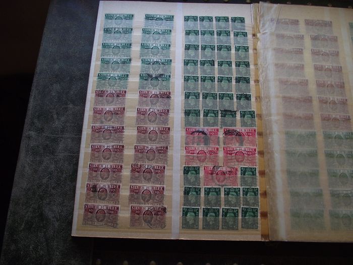 A mixed collection of used stamps, presented in the stock book #3