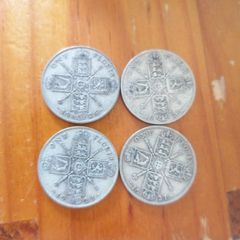 Group GB Silver One Florin Coins