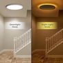 LED Ceiling Light Dimmable 24W, Ceiling Lamp with Remote Control Timeable, 2000K Night Light Warm, Panel 3000K-6500K for Bedroom Kid's Room Living Room Bathroom, Round White 11.8 Inch Image 5