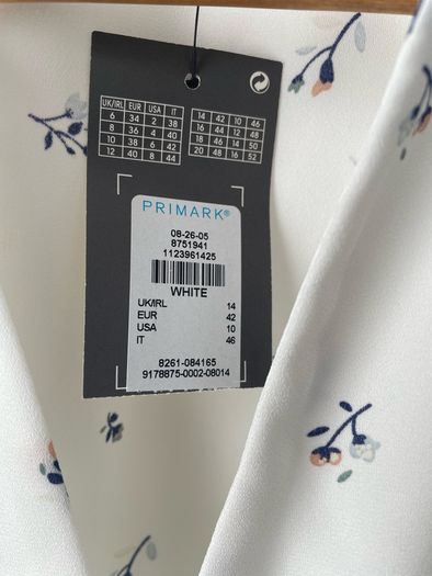Primark sleeveless top size 14