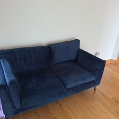 Blue Fabric Sofa
