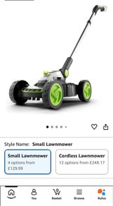 Gtech Cordless Lawnmower