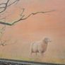 Original Oil Painting  - Peach Sunset Image 4