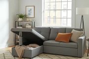 Silver Grey Corner Sofa Bed Storage/Free delivery