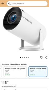 Magcubic HY300 Pro Projector Rarely Used Excellent Condition