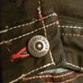 Jeans black denim Next with big back pockets white stitch and print details loose fit brand new pants trousersheight 140cm 10years Image 3