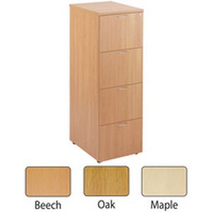 Wooden 4 Drawer Filing Cabinet