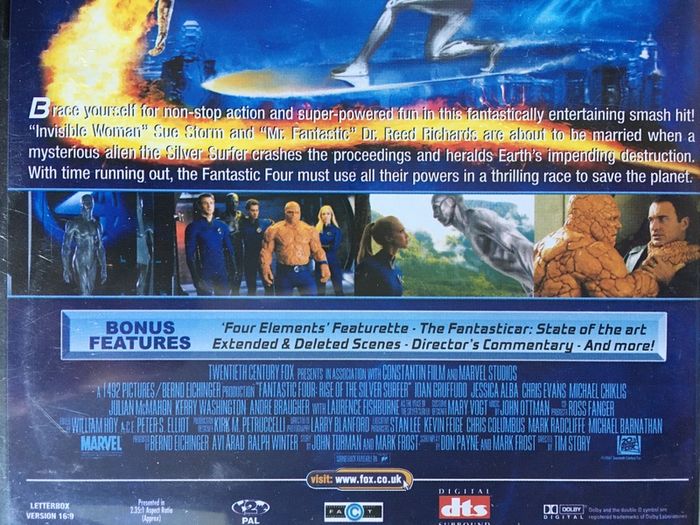 Fantastic Four [2004] & Fantastic Four: Rise Of The Silver Surfer [2007] [2xMovie DVD]