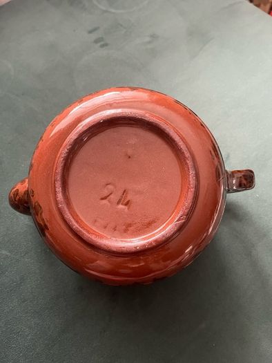 Large vintage retro teapot