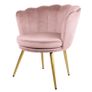 Pink Genesis Flora Accent Chair with Petal Back Armchair Image 2