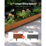 Weather-Resistant Steel Landscape Edging 6 Packs 40 x 8in for Yard Garden Image 3