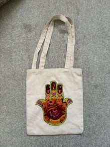 Hand of Fatima White Totebag