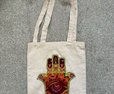 Hand of Fatima White Totebag