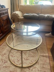 Glass Coffee Table Set