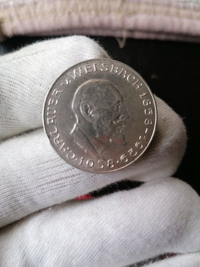 1958 Austria Silver 25 Schilling Coin