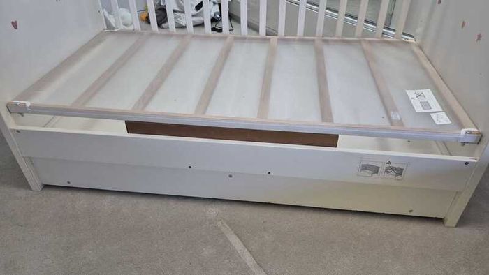 IKEA White Stuva Cot with 2 Drawers 140x70 cm incl. Mattress