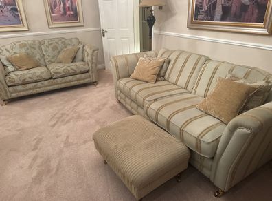4 seater and 2 seater great condition plus foot rest