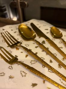 Gold Cutlery ( Wedding Cutlery) - Over 120 5 piece sets