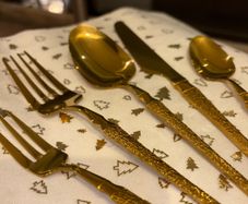 Gold Cutlery ( Wedding Cutlery) - Over 120 5 piece sets