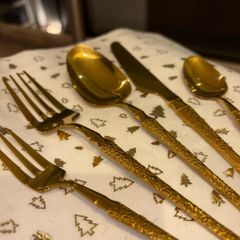 Gold Cutlery ( Wedding Cutlery) - Over 120 5 piece sets