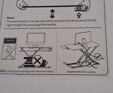 Standing Desk Converter, Two-Tier Stand up Desk Riser, 36 inch Large Rectangular Sit to Stand Desk Converter