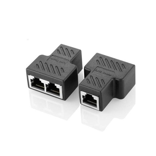 Network Splitter Double Cable 1 To 2 Way LAN RJ45 Ethernet Cable Port Splitter Extender Plug Connector Adapter Laptop Docking