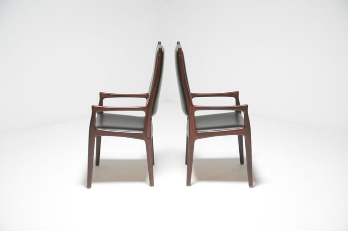 Vintage Danish Rosewood Dining Chairs by Johannes Andersen for Mogens Kold