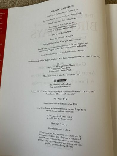 Large Rare Book The Secret Language of Birthdays