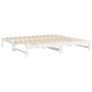 Pull-out Day Bed without Mattress White 2x 80x200  cm Image 3