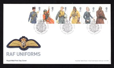 2008 Great Britain Military uniforms (RAF) Commemorative Stamps First Day Cover (FDC)