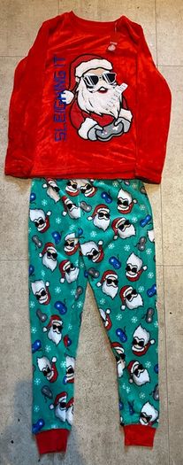 Kids Fluffy Christmas Pjs